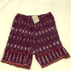 Free People Biker Smocked Shorts